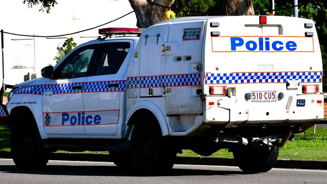 An Ingham Police vehicle outside the Ingham Magistrates Court on Thursday. Picture: Cameron Bates