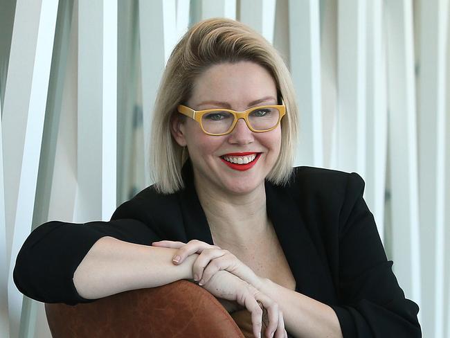 8/6/2016: Elaine Stead of Blue Sky Venture Capital, in their office in central Brisbane. Elaine talks about  startup opportunities and venture capital within her role at Blue Sky. Lyndon Mechielsen/The Australian