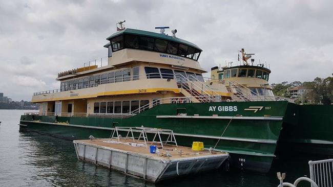 The smaller but faster Emerald Class ferries (pictured is May Gibbs) will take their place. Picture: Facebook @Ferries of Sydney page