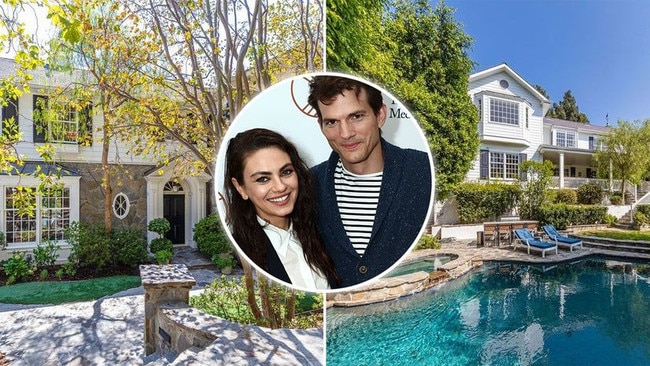 Ashton Kutcher and Mila Kunis have found a buyer for their Beverly Hills estate. Picture: Realtor/Getty