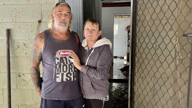 No insurers or council cleaners had come to the Larkins’ flooded Tucabia house in two weeks.