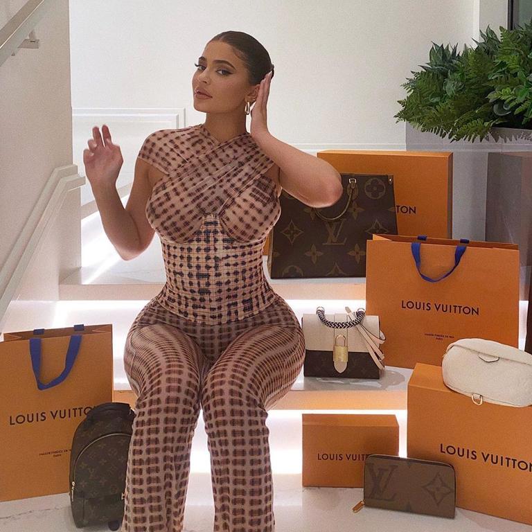 She may not be able to move, but she has plenty of Louis Vuitton, guys. Picture: kyliejenner/Instagram