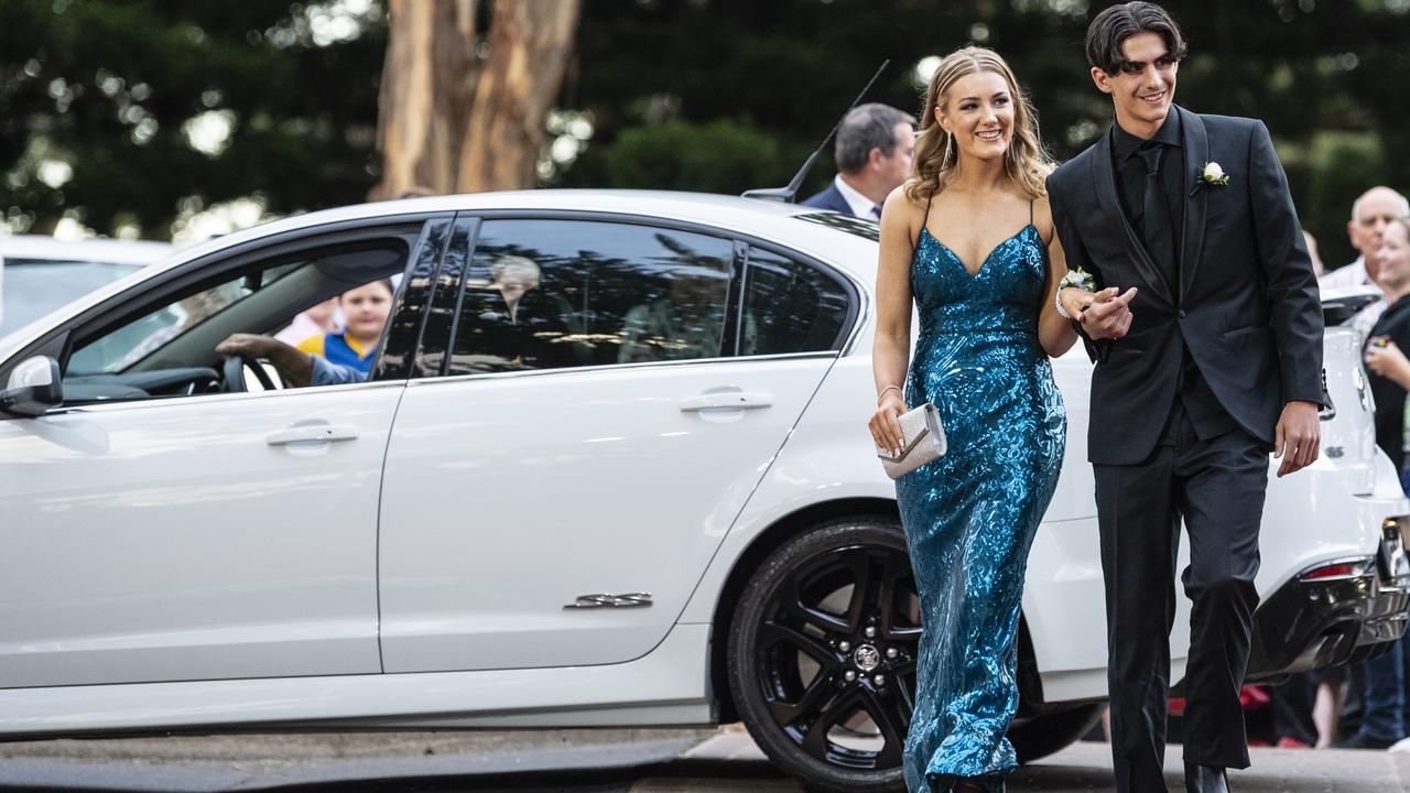 Charles Coorey and partner Claire Harvey at St Mary's College formal at Picnic Point, Friday, March 24, 2023. Picture: Kevin Farmer