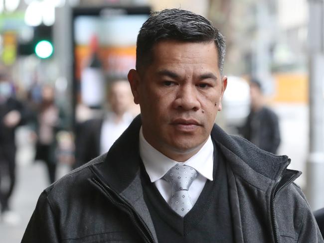 Simiona Tuteru, the Connect Logistics manager has been charged with manslaughter over the Eastern Freeway crash that killed four police officers. Picture: NCA NewsWire / David Crosling