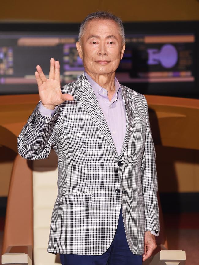 Takei attends the Star Trek: The Star Fleet Academy Experience Preview at Intrepid Sea-Air-Space Museum in 2016.