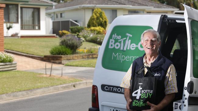 George Federico’s Milperra Bottle-O has become one of the first bottleshops to deliver through the Menulog app. Picture: Tim Clapin