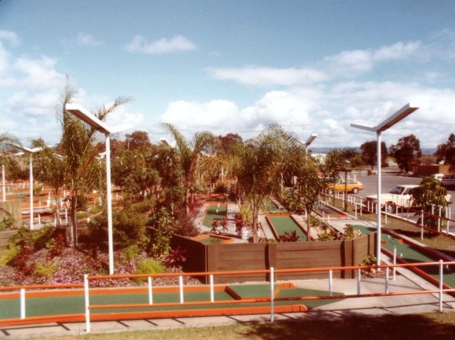 Putt-Putt Mermaid Beach 50th anniversary Putt-Putt course pictured in the early 1970s. Picture: Supplied