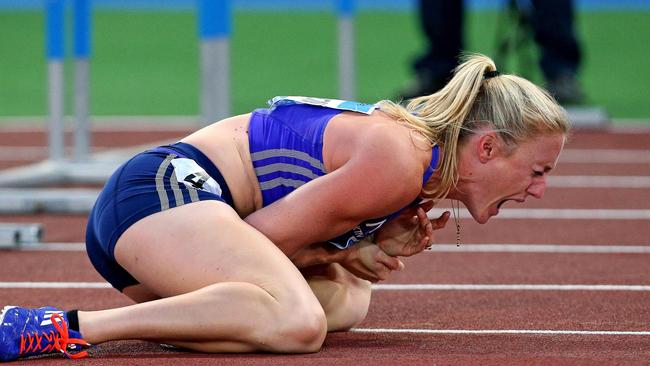 Pearson hit an obstacle during the women's 100 hurdles at the Golden Gala IAAF athletic meeting in June last year.