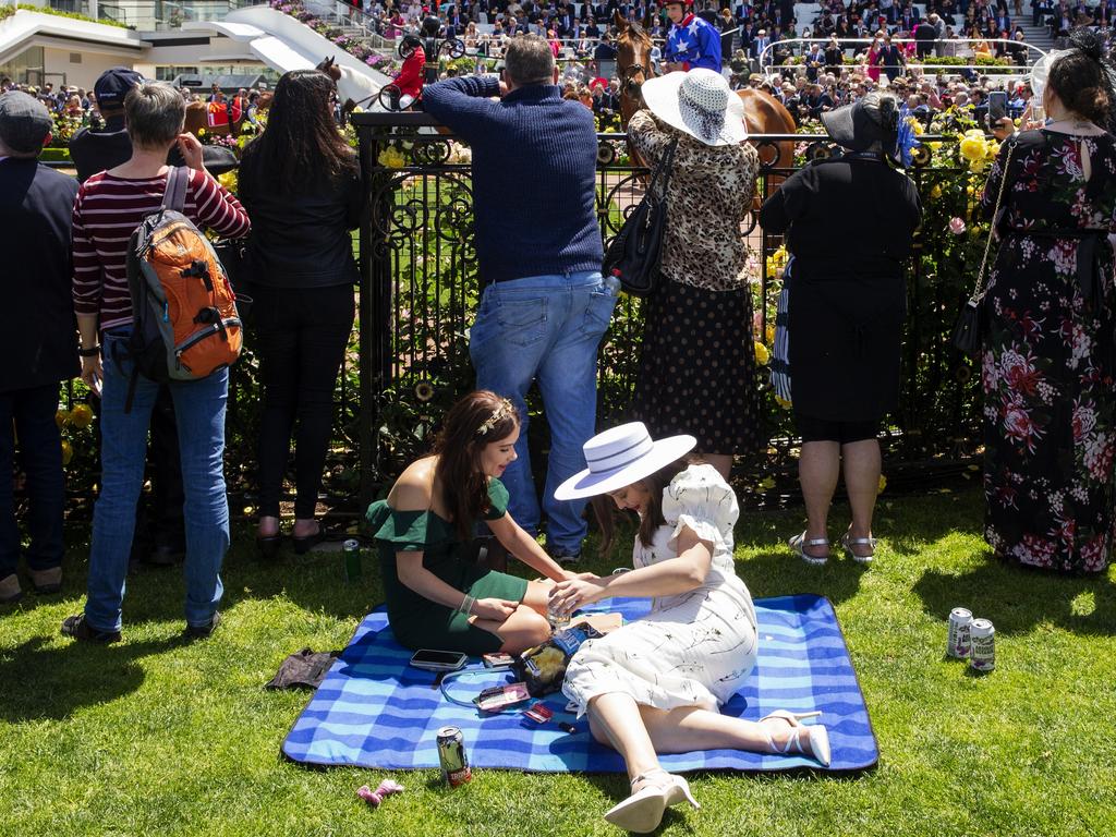 There’s a race on? Picture: Jenny Evans/Getty Images