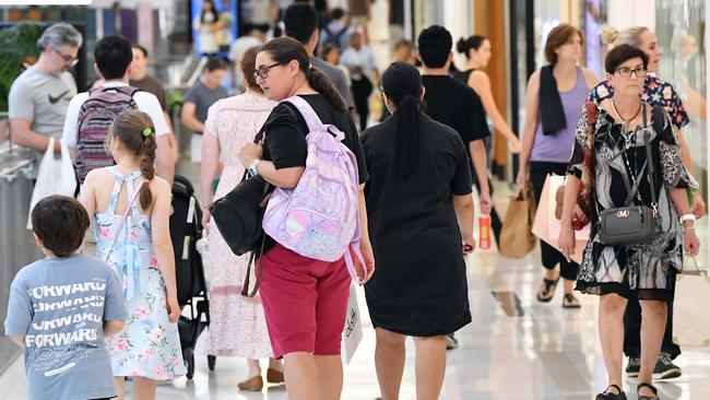 Black Friday shopping at Indooroopilly Shopping Centre. Picture: Patrick Woods.