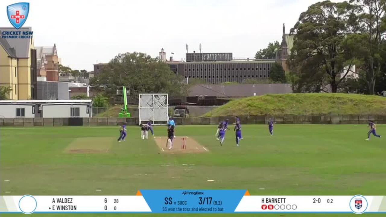 Holly Barnett’s stunning hat-trick ball for Sydney Uni