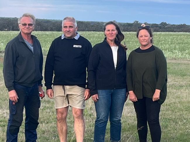 Mick Wickfeldt, Mick and Jackie Thorn, and Patricia Wickfeldt are opposed to the Bairnsdale Solar Farm.