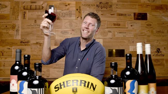 Former Port Adelaide Football Club player Brad Ebert will be sharing his Hey Diddle Wines at a new ‘Off the Field’ masterclass at East End Cellars as part of Tasting Australia. Picture: Naomi Jellicoe