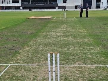 Geelong had to bat on a greentop against Footscray on day one. Picture: Supplied.