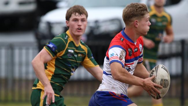 Emu Plains winger Nicholas Hancock is no stranger to running the length of the field to score a try. Picture Warren Gannon Photography