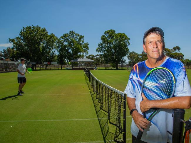 15-02-21 - Swan Hill Lawn Tennis and Croquet Club president and coach Mick Mullen. Picture Carmel Zaccone