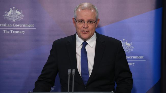 Treasurer Scott Morrison said that “making electricity more affordable for Australian families is central to the government’s­ approach to energy policy”. Picture: Kym Smith