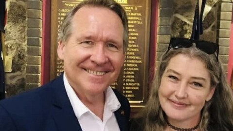 Ipswich West MP Jim Madden and his then girlfriend Sarah Grist. Picture: Sarah Grist