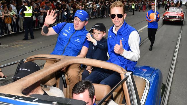 MRider of Cross Counter Kerrin McEvoy during the 2018 Melbourne Cup Parade. Picture: Vince Caligiuri/Getty Images.