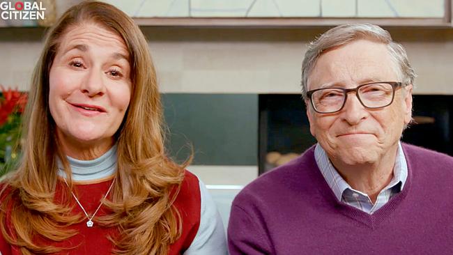 Melinda and Bill Gates. Picture: Getty Images