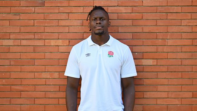 Maro Itoje poses in Paris ahead of the World Cup semi-final with South Africa. Picture: Getty Images.
