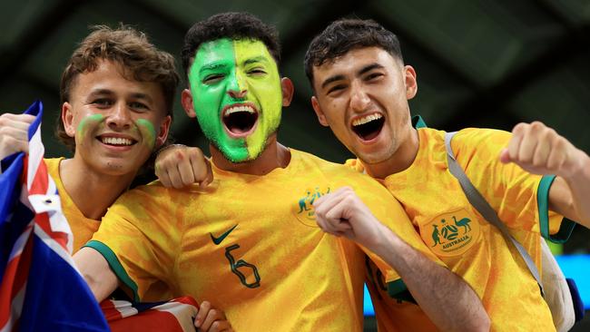 Australia fans show their support.