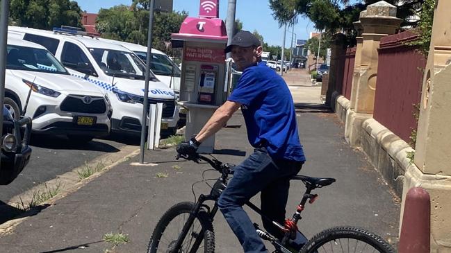 Michael Rich leaving Dubbo Local Court after being sentenced for illicit drug possession.