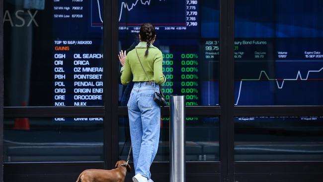 Ex-dividend falls in BHP, CSL and Woolworths accounted for all of a 0.6 per cent fall in the ASX 200 on Thursday. Picture: NCA NewsWire/Gaye Gerard