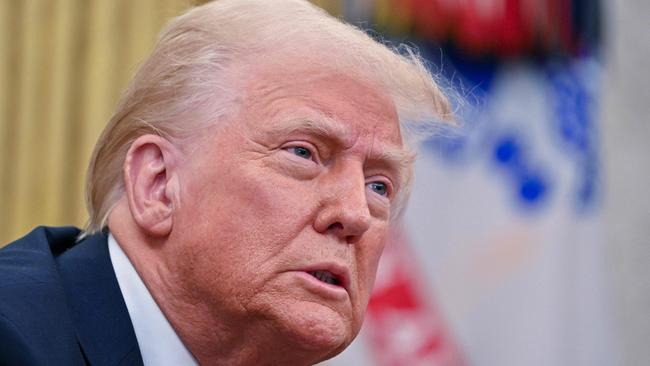 President Donald Trump has threatened to withhold federal disaster aid unless California changes its water policies. Picture: Roberto Schmidt/AFP