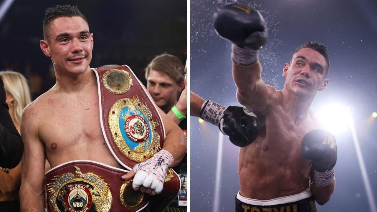 Tim Tszyu is marching towards a world title. Photo: Mark Kolbe/Getty Images.