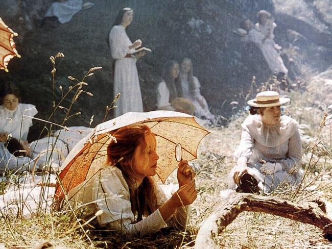 Anne Louise Lambert (foreground) as Miranda in the 1975 mystery film Picnic At Hanging Rock.