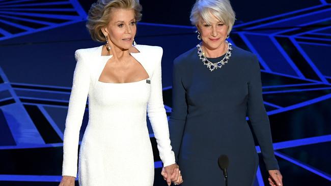 Jane Fonda and Helen Mirren. Picture: Getty