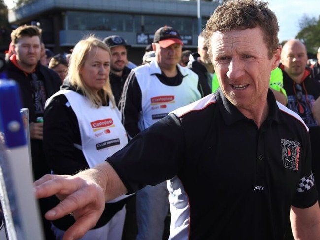 Ringwood coach Brett Rowe in the Eastern Football League (EFL). Picture: Davis Harrigan