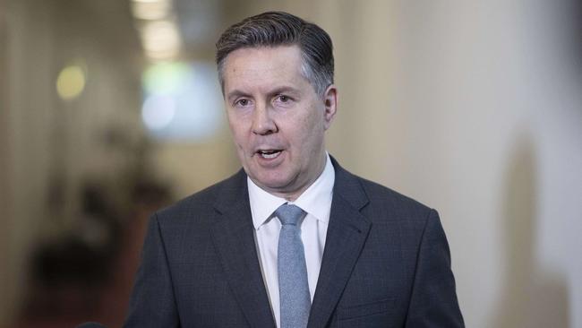 Health Minister Mark Butler has slammed the previous government for cutting bulk billing for telehealth psychiatry. Picture: NCA NewsWire / Gary Ramage