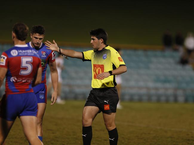 Referee Mitchell Pitscheider. Picture: Warren Gannon Photography