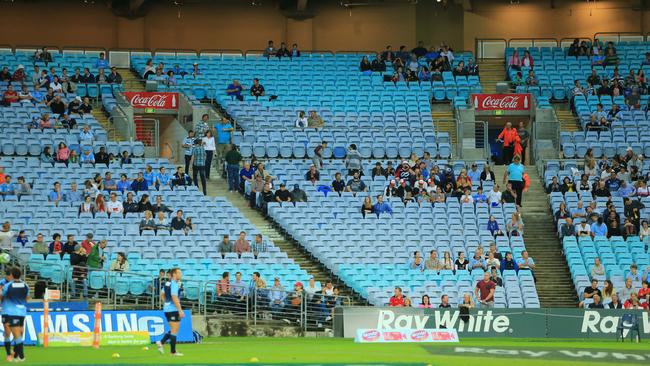 Poor Super Rugby crowds in Australia have been the norm under Raelene Castle. Picture: Mark Evans