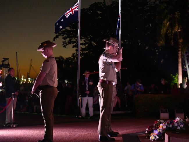 Anzac Day 2025. Dawn service Anzac Park Townsville. Picture: Evan Morgan