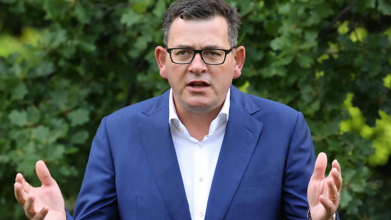 Premier Daniel Andrews made the big announcement on Tuesday. Picture: Ian Currie