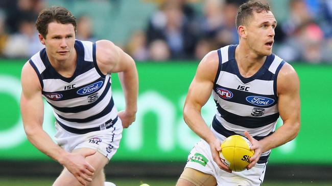 The Joel Selwood and Patrick Dangerfield combination was fantastic for Geelong. Picture: Getty Images