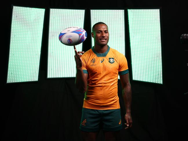 Suliasi Vunivalu is keen to cement a spot in Australia’s backline. Picture: Chris Hyde/Getty Images