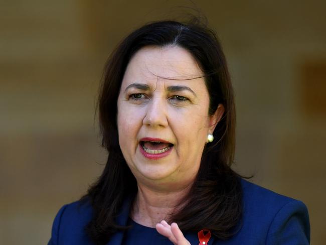 BRISBANE, AUSTRALIA - NewsWire Photos - OCTOBER 30, 2020.Queensland Premier Annastacia Palaszczuk speaks during a press conference at Parliament House, ahead of the state election on October 31.Picture: NCA NewsWire / Dan Peled