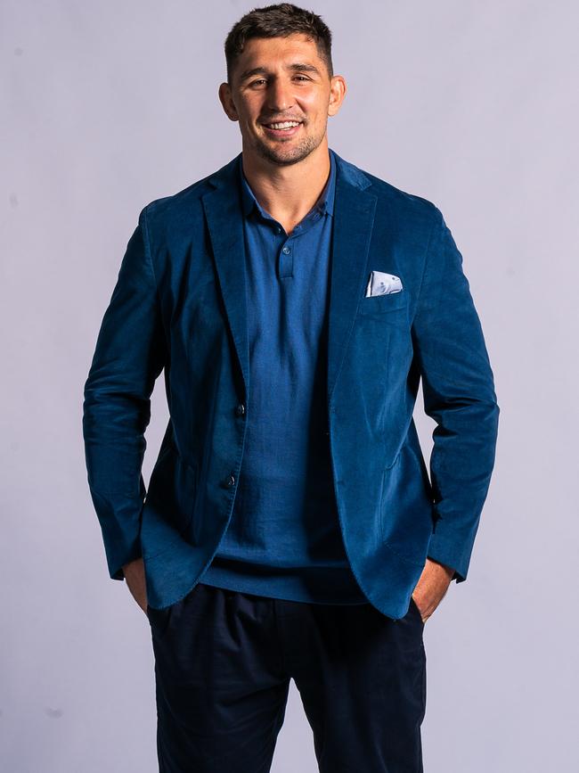 Victor Radley fronts the campaign for Van Heusen, the Sydney Roosters' Winter Picks. Picture: Supplied.