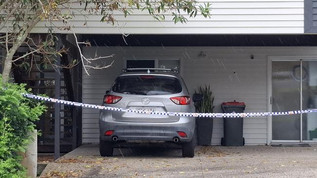 Forensics at the home where a woman's body was found on Monday. Picture: Sam Stolz