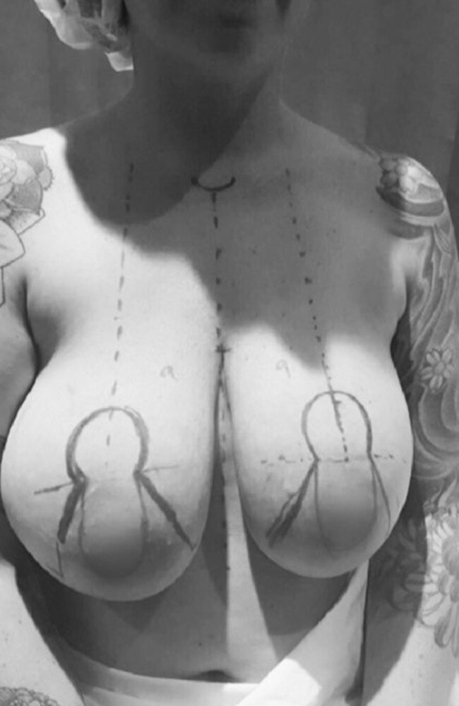 Chelle Luke says her breasts completely changed after having children.