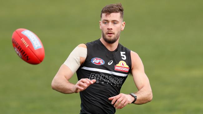 Josh Dunkley is set to return in Round 18. Picture: Michael Willson/AFL Photos