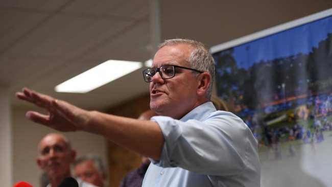 Prime Minister Scott Morrison said the plan unveiled on Thursday was designed "to keep Australians safe". Picture: Elise Derwin / News Corp