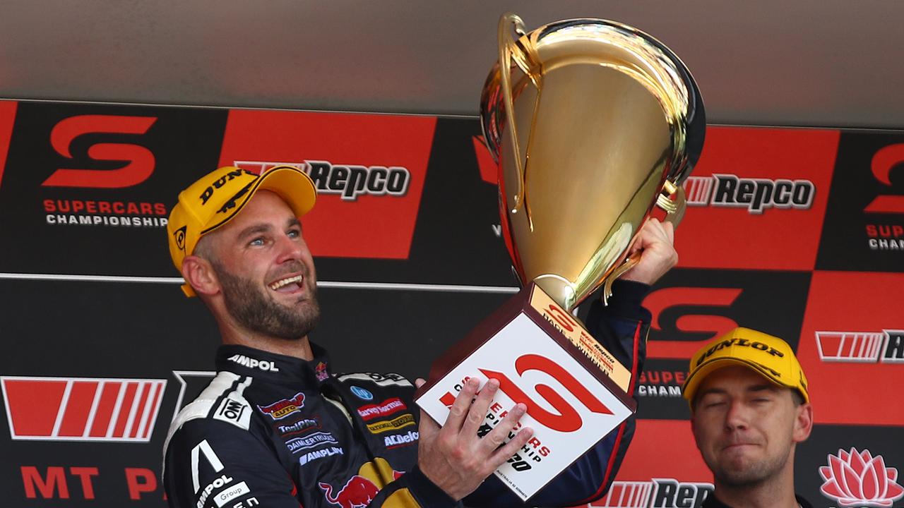 Shane van Gisbergen went back-to-back in the opening races of the season. Picture: Robert Cianflone/Getty