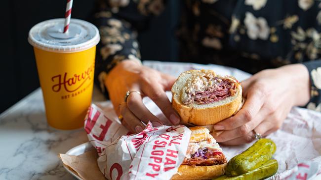 The American diner comes to Parramatta at Harvey's Hot Sandwiches. Picture: Nikki To