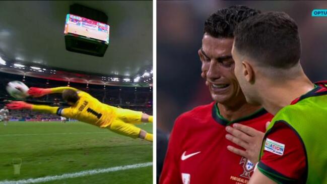 Ronaldo breaks down in tears after penalty miss