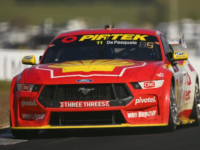 BATHURST, AUSTRALIA - OCTOBER 08: Anton De Pasquale drives the Dick Johnson Racing Ford Mustang during the Bathurst 1000, part of the 2023 Supercars Championship Series at Mount Panorama on October 08, 2023 in Bathurst, Australia. (Photo by Morgan Hancock/Getty Images)